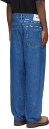 WTAPS Blue Straight Jeans