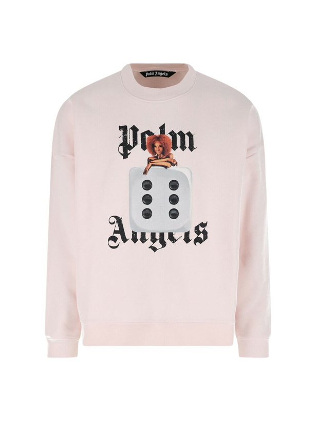 Photo: Palm Angels holy Pin Up Crew Neck Sweatshirt