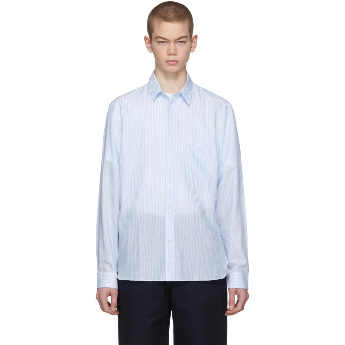 Acne Studios Blue York Stripe Shirt Acne Studios