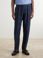 Boglioli - Tapered Linen Trousers - Blue