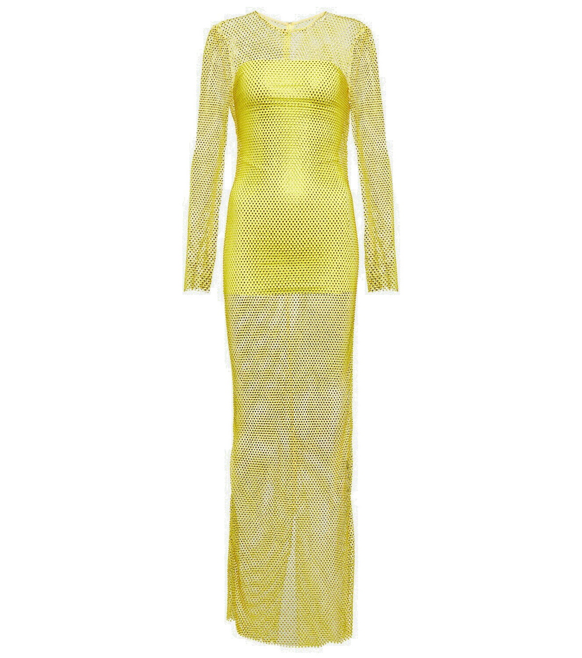 GIUSEPPE DI MORABITO Cotton Jersey Maxi Dress with Slit