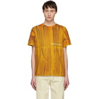 Eckhaus Latta Orange Dyed Lapped T-Shirt