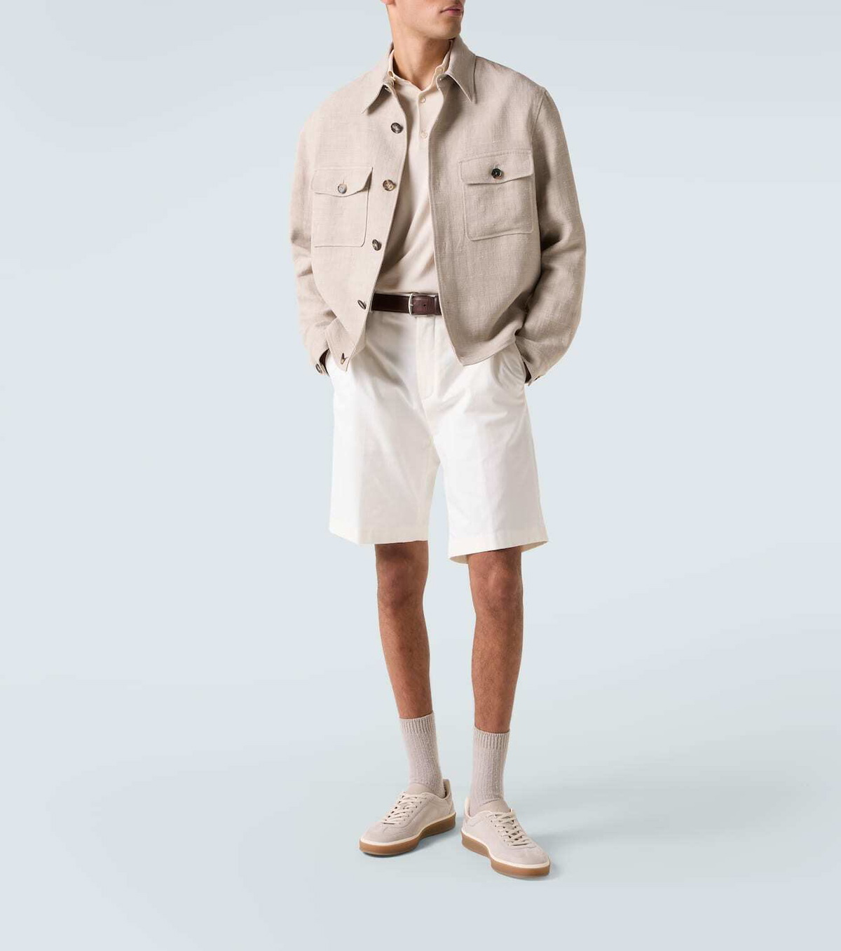 Loro Piana Jarno cotton-blend Bermuda shorts