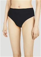 Jil Sander+ - Logo Print Bikini Set in Black