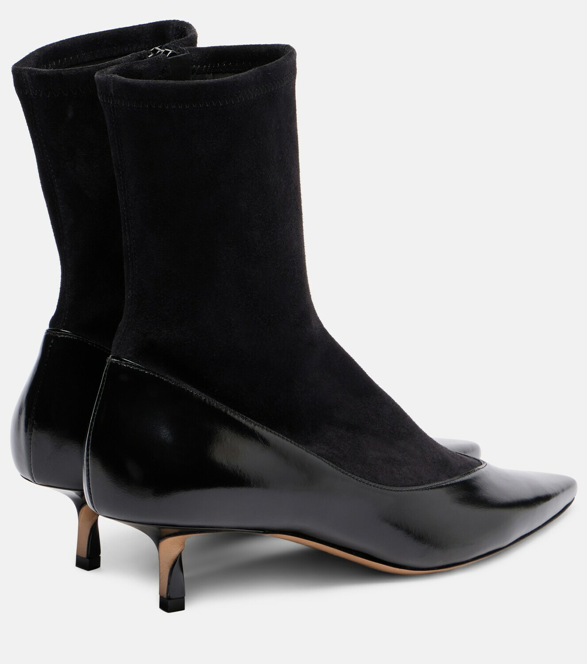Jacquemus Tourni leather and suede ankle boots