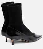Jacquemus Tourni leather and suede ankle boots