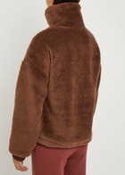Varley Lowell Panelled Fleece Jacket Brown