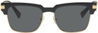 Versace Black & Gold Greca Sunglasses