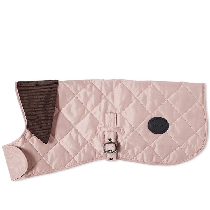 Photo: Barbour Quilted Dog Coat in Pink