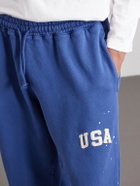 Cherry Los Angeles - USA Parachute Appliquéd Cotton Sweatpants - Blue