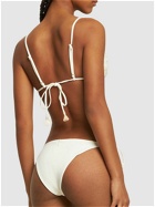 JOHANNA ORTIZ Enjipai Embroidered Lycra Bikini Top