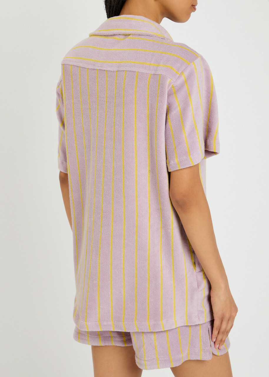 Bongusta Naram Striped Terry Shirt Lilac