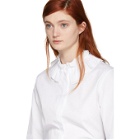 Nina Ricci White Ruffle Collar Shirt