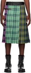 Andersson Bell SSENSE Exclusive Multicolor Taga Check Skirt