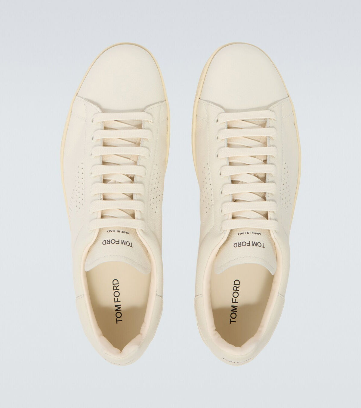 Tom Ford Warwick perforated leather sneakers