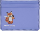 Maison Kitsuné Purple All-Right Card Holder