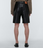 Nanushka - Torin faux-leather Bermuda shorts