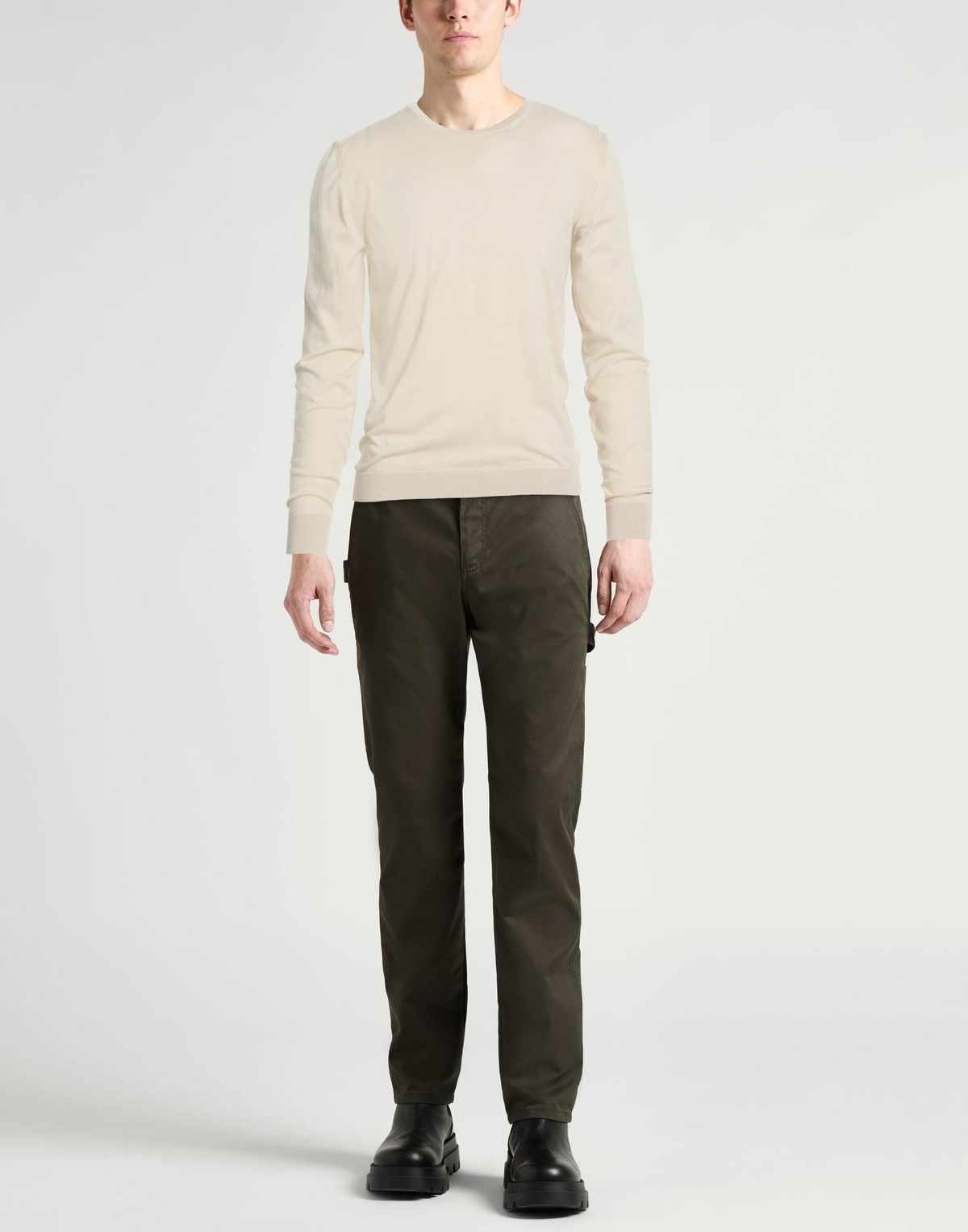 Roberto Collina Mens Sweater in Beige