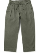 Applied Art Forms - DM1-3 Straight-Leg Cotton-Twill Trousers - Gray