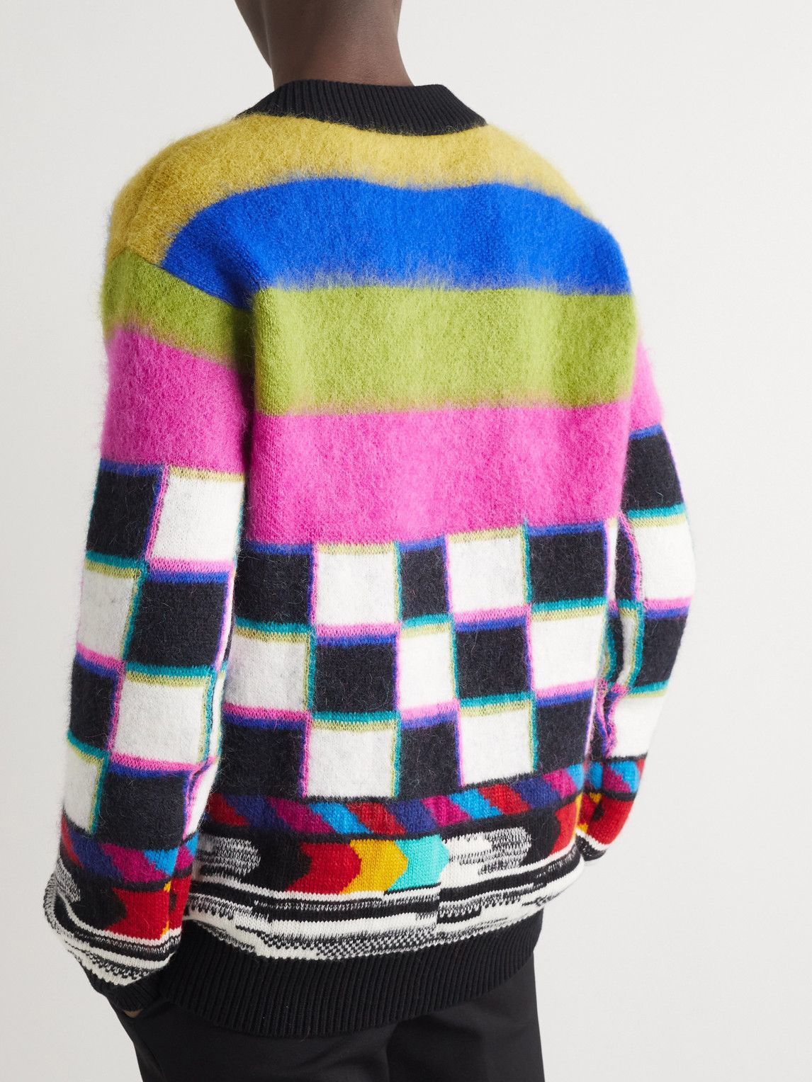 Dolce & Gabbana Multicolor SAMBA Jacquard Palmtree Pullover Sweater – AUMI 4