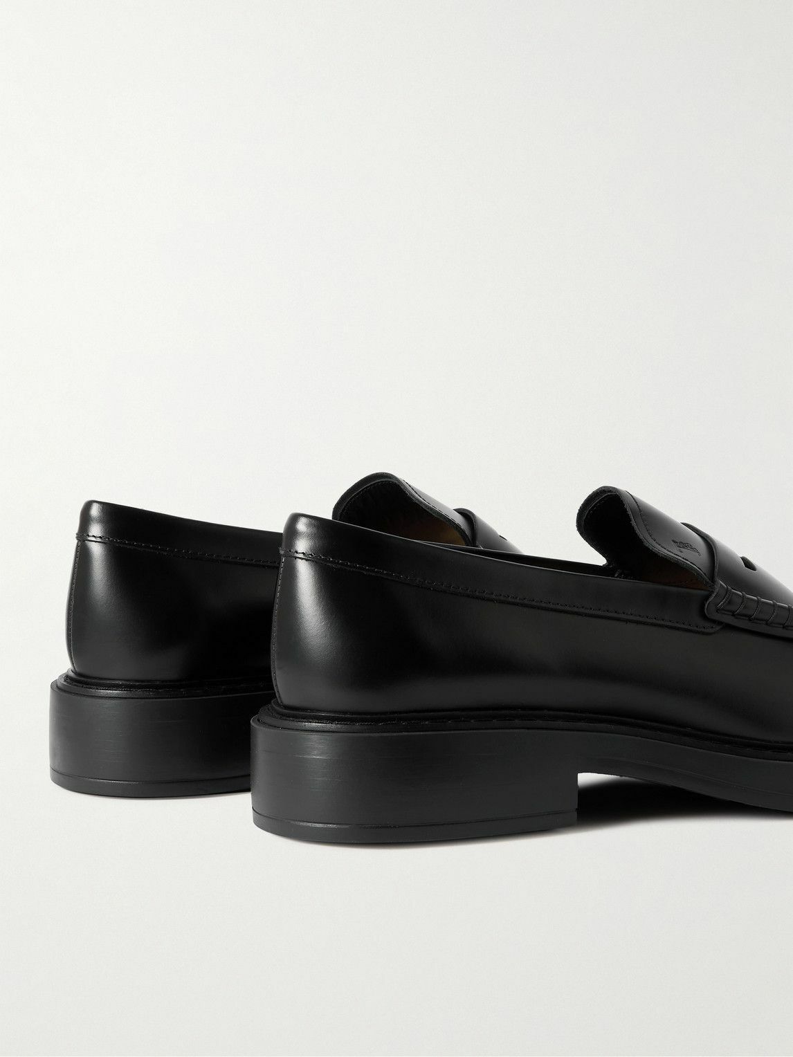 Tod's - Logo-Debossed Leather Penny Loafers - Black Tod's
