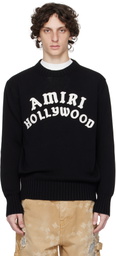 AMIRI Black 'Amiri Hollywood' Crew Sweater