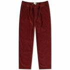 YMC Men's Cord Alva Skate Trouser in Burgundy