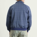 Butter Goods Men's Tricot Track Jacket in Navy Plaid