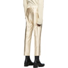 Ann Demeulemeester SSENSE Exclusive Off-White God of Wild Shiny Trousers