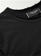 True Tribe - Franco Distressed Cotton-Jersey T-Shirt - Black