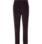 Canali - Aubergine Kei Slim-Fit Cotton-Blend Corduroy Suit Trousers - Purple