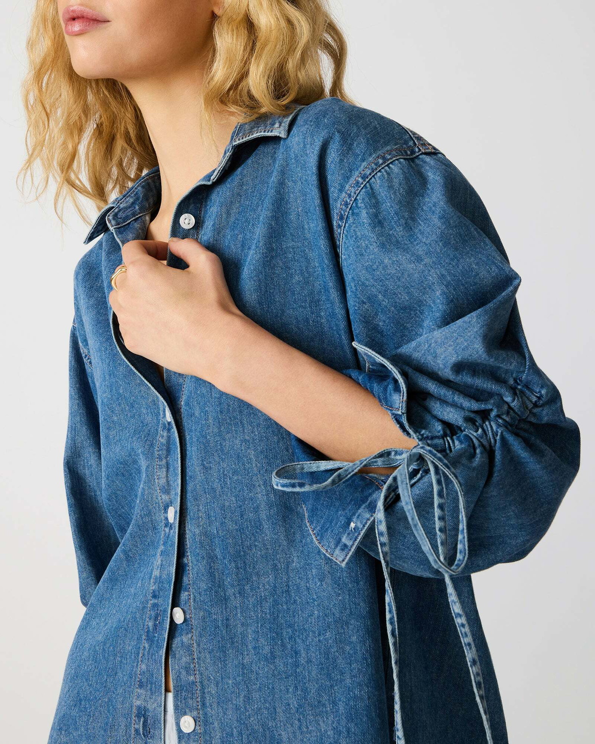 Steve Madden Merrit Top in Denim