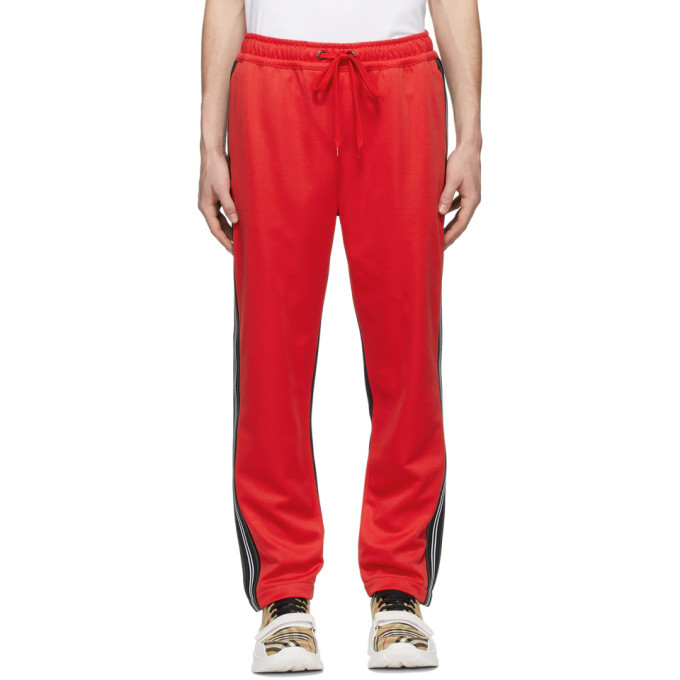 Photo: Burberry Red and Black Enton Track Pants