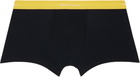 Paul Smith Seven-Pack Black Organic-Cotton Boxer Briefs