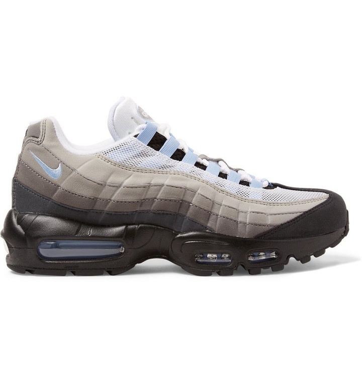 Photo: Nike - Air Max 95 Mesh and Suede Sneakers - Black