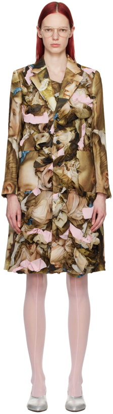 Photo: Comme des Garçons Multicolor Ruched Coat