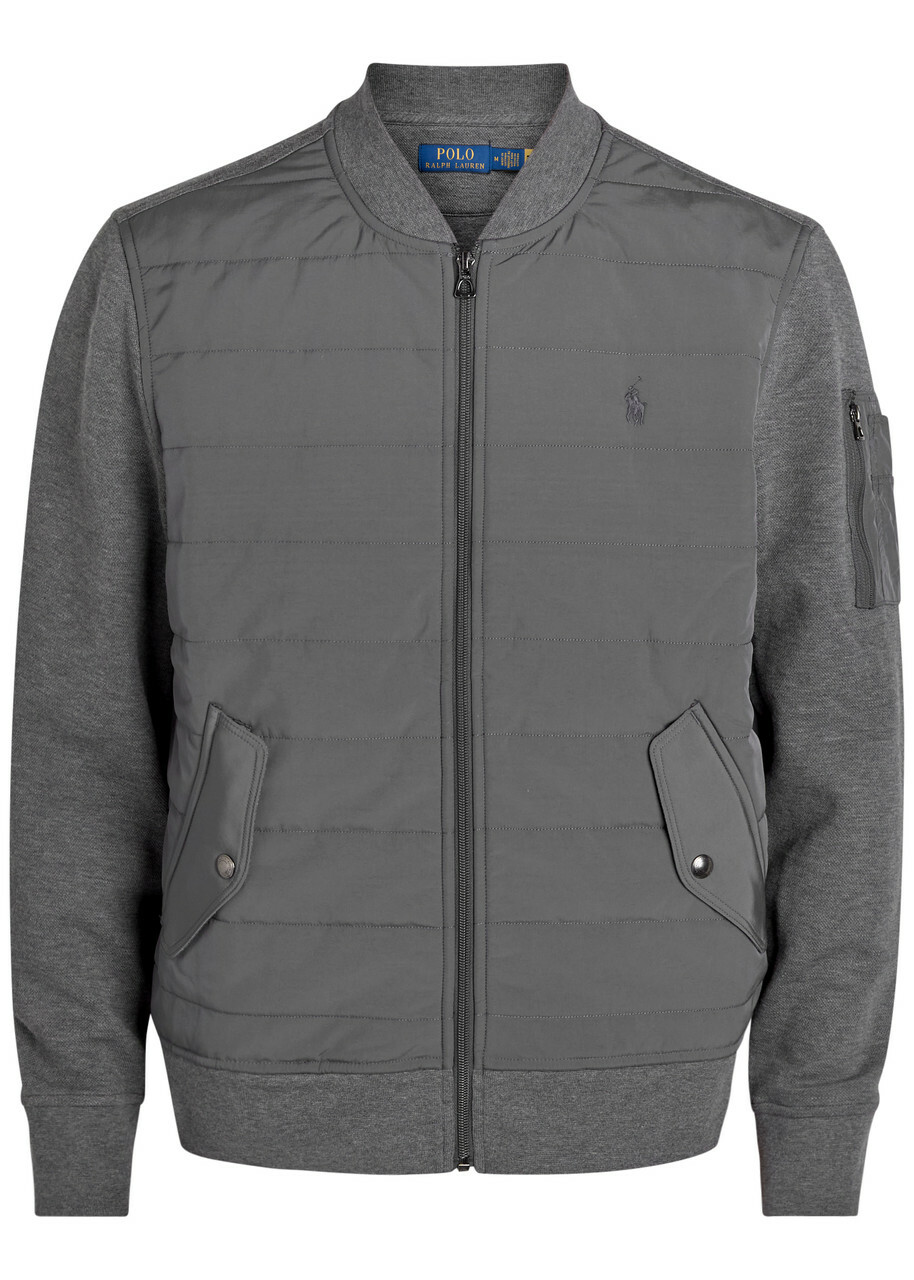 Polo Ralph Lauren Logo-embroidered Woven Jacket Grey Polo Ralph Lauren