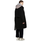 MSGM Black Teddy Coat