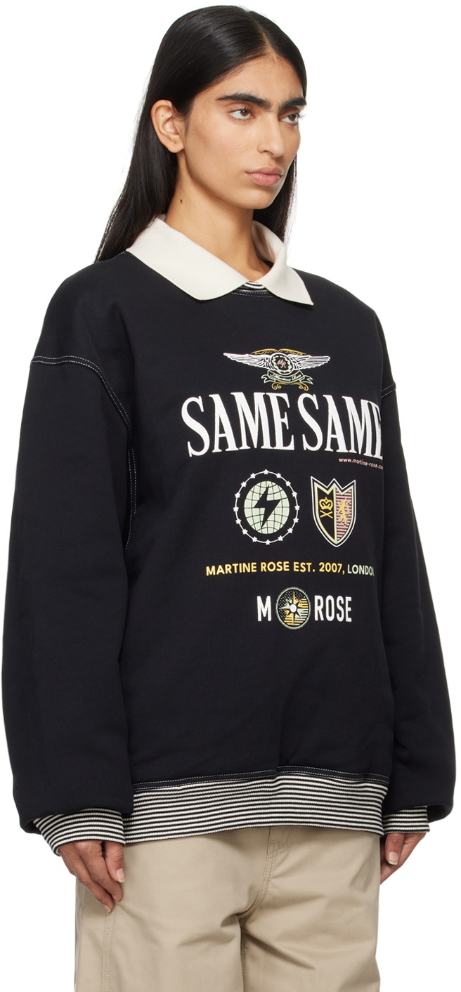Martine Rose Black Polo Neck Sweatshirt Martine Rose