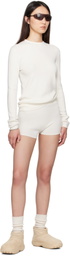 Fear of God ESSENTIALS White Soft Rib Long Sleeve T-shirt