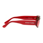 Marques Almeida Red Angler Sunglasses