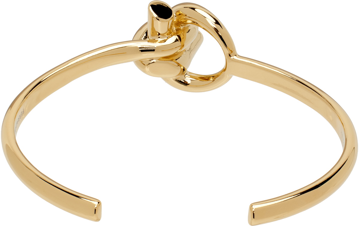 Ferragamo Gold Gancio Ganpierce Bracelet Salvatore Ferragamo display picture 3