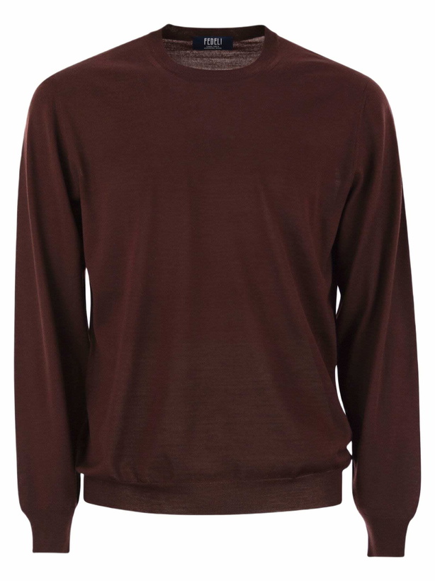 Photo: Fedeli Argentina - Crew-neck Sweater In Superfine Wool