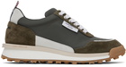 Thom Browne Khaki Alumni Sneakers