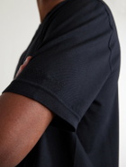 Ralph Lauren Purple label - Cotton and Cashmere-Blend Piqué Polo Shirt - Black