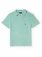 Polo Ralph Lauren - Logo-Embroidered Cotton-Blend Terry Polo Shirt - Green