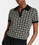 'S Max Mara Medera wool jacquard polo sweater