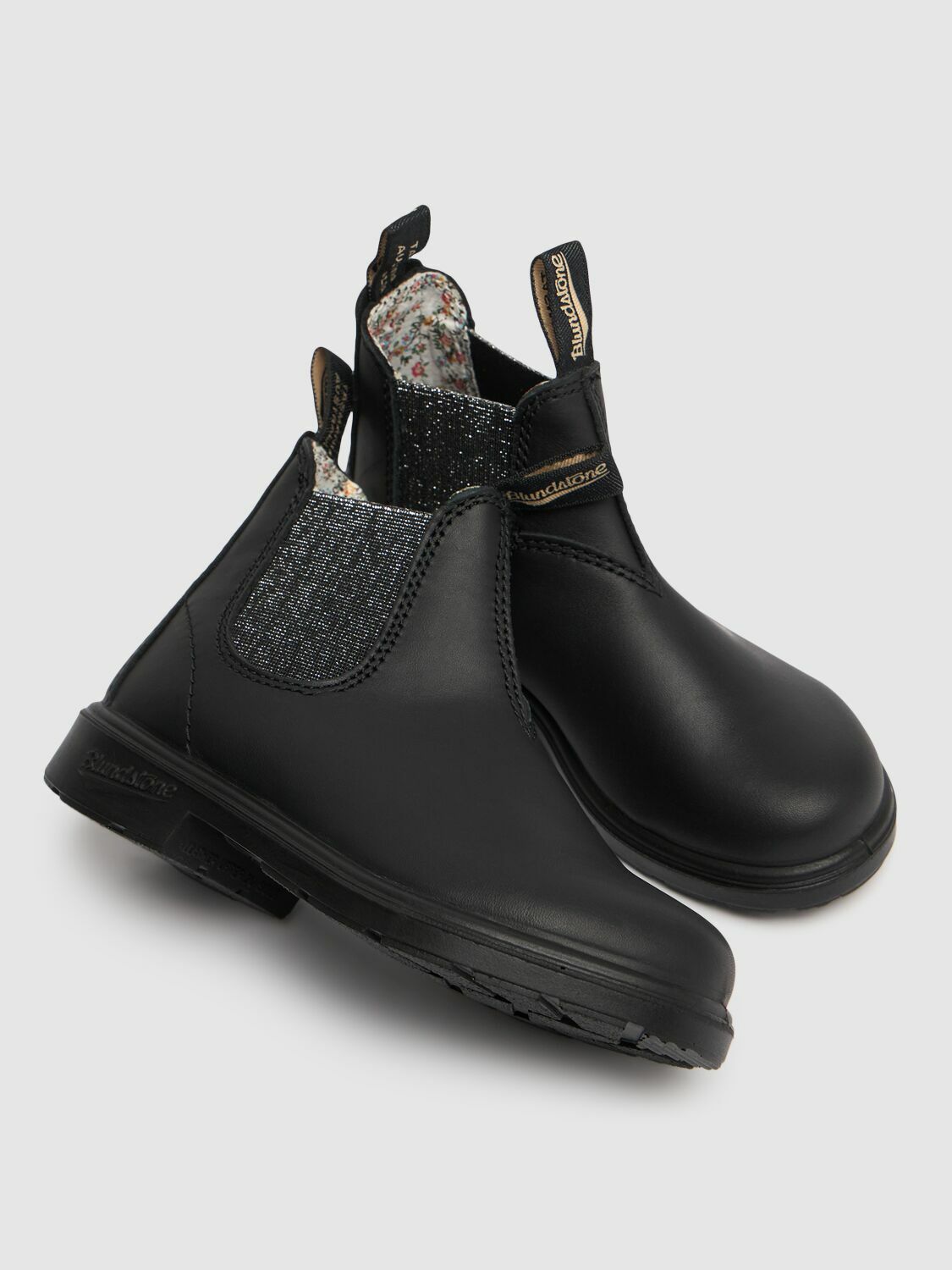 BLUNDSTONE Leather Chelsea Boots with Lurex