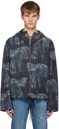 Acne Studios Black & Blue Hooded Jacket