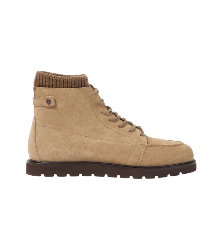 Photo: Loro Piana Verbier suede lace-up boots